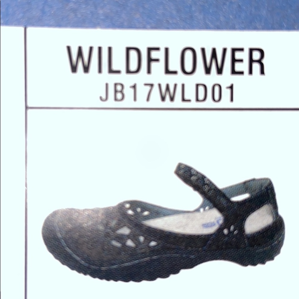 JBU black wildflower shoes/Sandals size 10